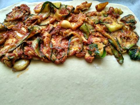 Zeleninová pizza - recept postup 3