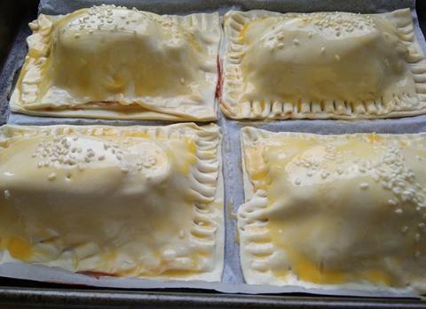 Pizzové taštičky - recept postup 2