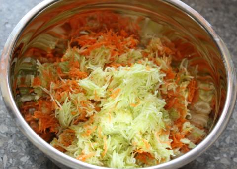 Pohánkovo - cukinové placky - recept postup 1