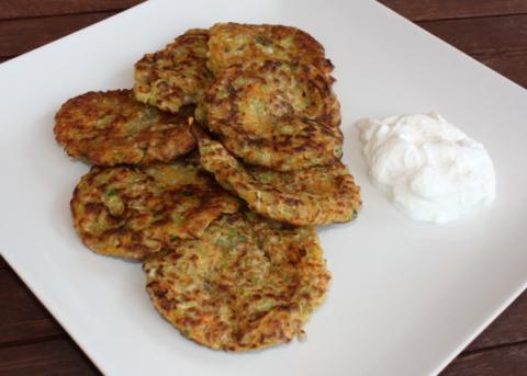 Pohánkovo - cukinové placky - recept postup 5