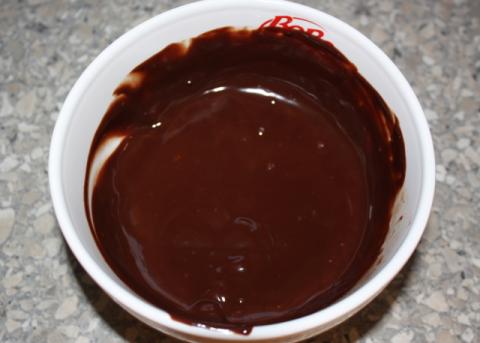 Čokoládový pohár s černicami - recept postup 5