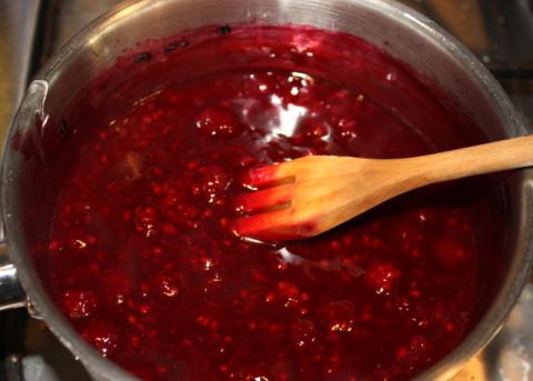 Čokoládový pohár s černicami - recept postup 8
