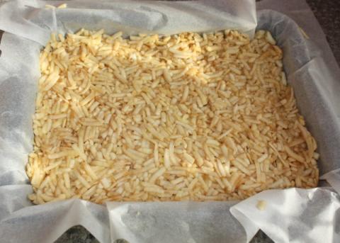 Prevrátený jablkový koláč - recept postup 4