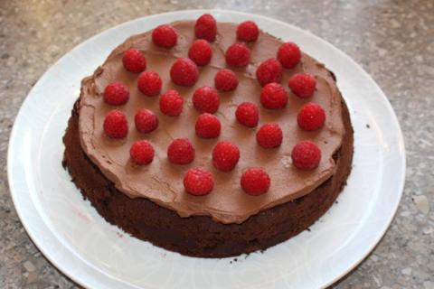 Čokoládová torta s mascarpone a ovocím - recept postup 6