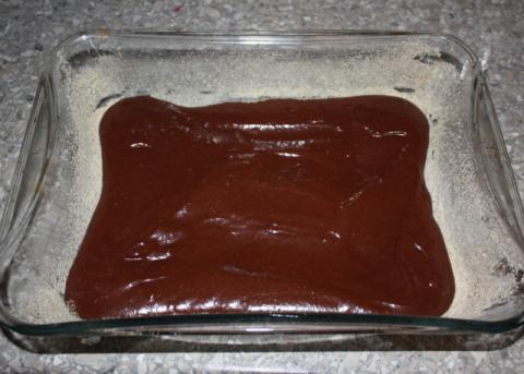 Cheesecake brownies s višňami - recept postup 3