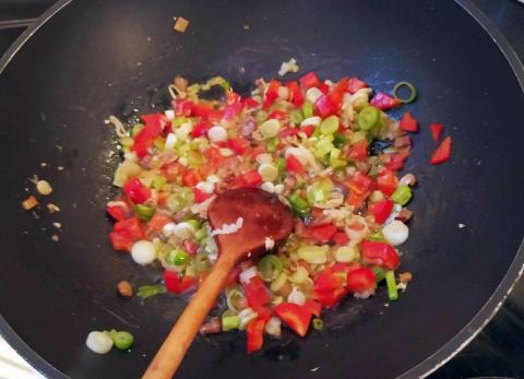 Slaný cuketový koláč z lístkového cesta - recept postup 3