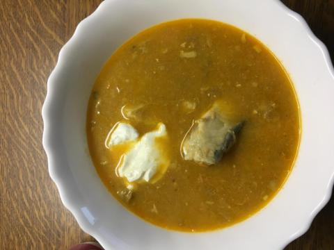 Halászlé - recept postup 1