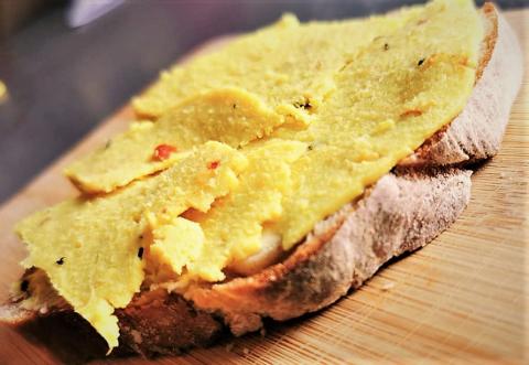 Hrudka na spôsob syra - recept postup 1