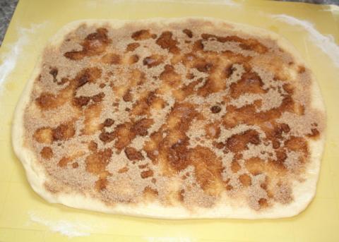 Škoricový trhanec - recept postup 4