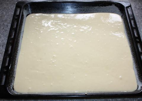 Slivkový koláč s tvarohom - recept postup 2