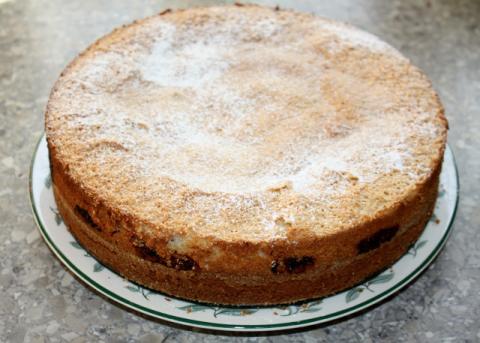 Slivkový koláč s kokosom - recept postup 8