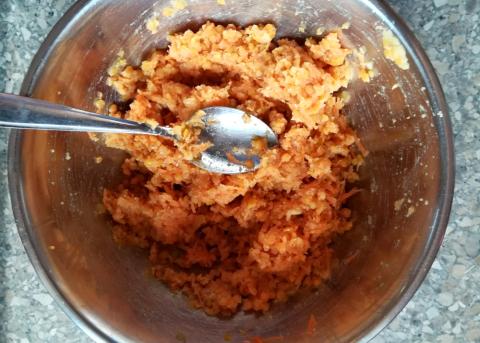 Fašírky z červenej šošovice pečené na plechu - recept postup 3