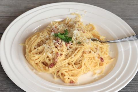 Špagety carbonara - recept postup 7