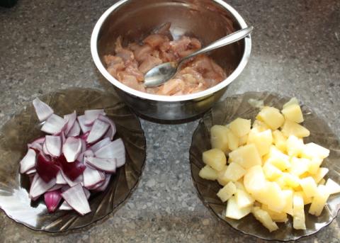 Hawai špíz - recept postup 1