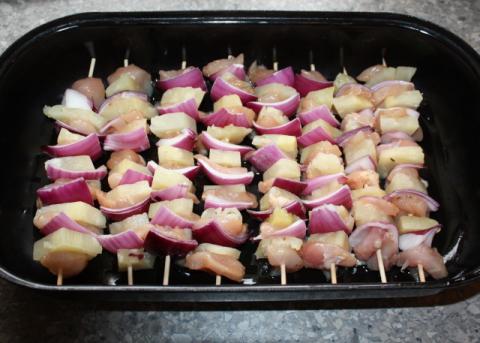 Hawai špíz - recept postup 2