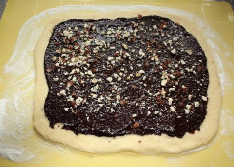 Fantastický twister čokoládový koláč - recept postup 7