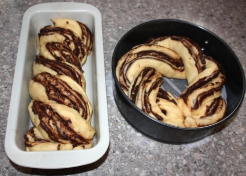 Fantastický twister čokoládový koláč - recept postup 12