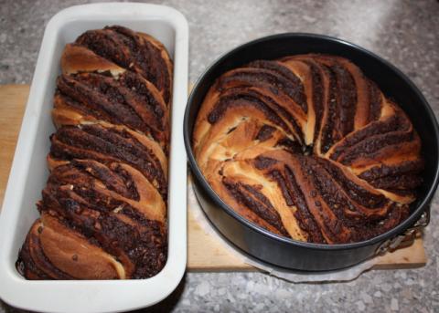 Fantastický twister čokoládový koláč - recept postup 13