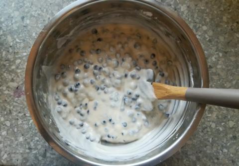 Božská čučoriedkovo tvarohová torta - recept postup 3