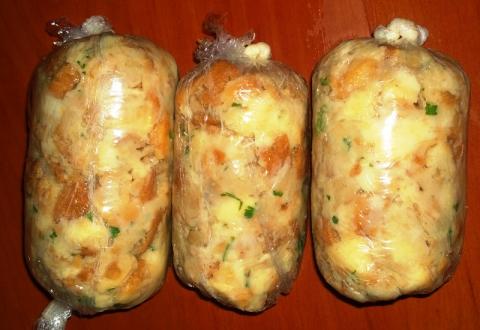 Maďarské knedle...a šampiňóny na smotane. - recept postup 1