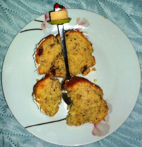 Smotanovo oriešková bábovka... - recept postup 2