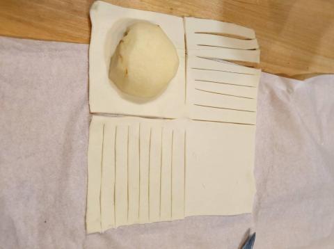 Jablkovo mandľový šatôčok - recept postup 1