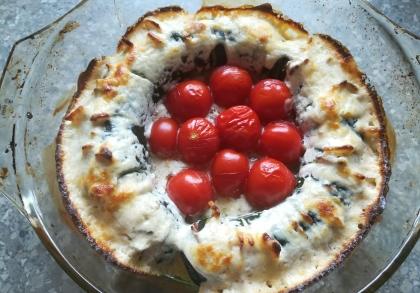Zapekaná cuketa so slaninou - recept postup 4