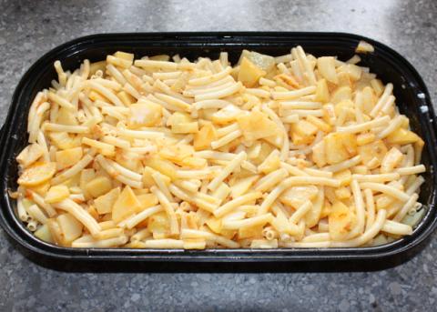 Zapekané cestoviny so zemiakmi - recept postup 5