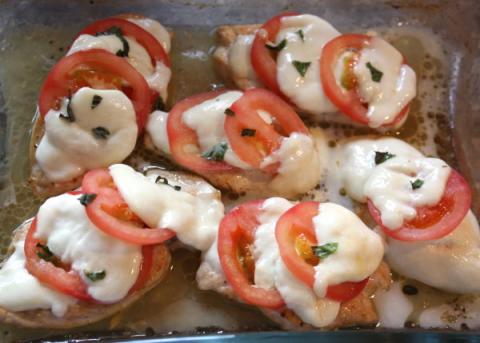 Zapekaný kurací rezeň - recept postup 2