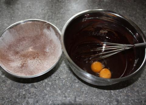 Mramorový brownies - recept postup 3