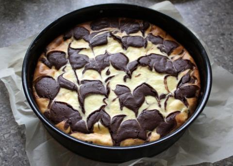 Mramorový brownies - recept postup 9