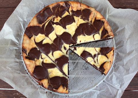 Mramorový brownies - recept postup 10
