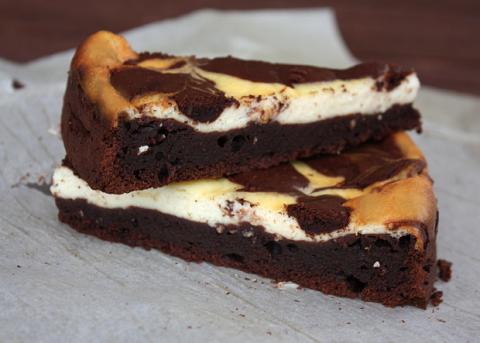 Mramorový brownies - recept postup 11