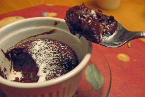 Chocolate lava cake , recept, Fany