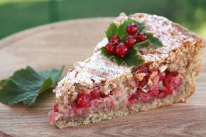 Ríbezľový koláč s orechami, recept, Kamila