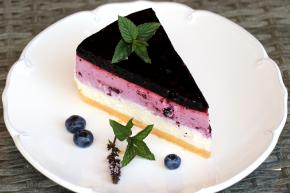Nepečená čučoriedková torta, recept, Kamila