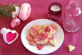 Pečiatkové sušienky - srdiečka, recept, Kamila