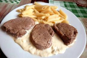 Bravčová panenka s nivovou omáčkou, recept, verika92
