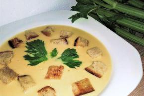 Krémová zelerová polievka, recept, sedita321123