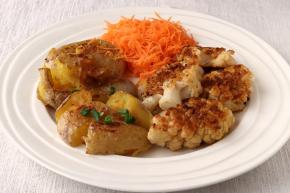 Pečený karfiol so zemiakmi, recept, Kamila