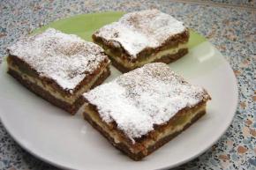 Tvarohový koláč s rebarborou, recept, fidorka