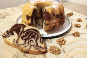 Mramorovaná bábovka, recept, sedita321123