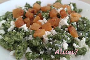 Špenátové halušky, recept, Alica7