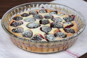 Tvarohový nákyp so slivkami, recept, Kamila