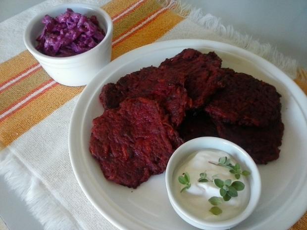 Placky z červenej repy, recept