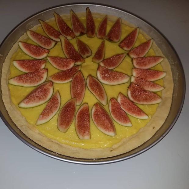 Torta s mandľovým krémom a figami - recept