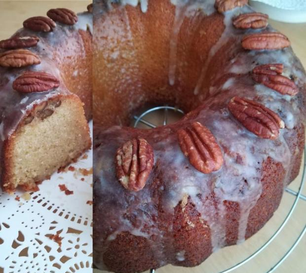 Zázvorovo-rumová bábovka s pekanovými orechami - recept