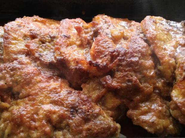 Obrátené rezne, recept
