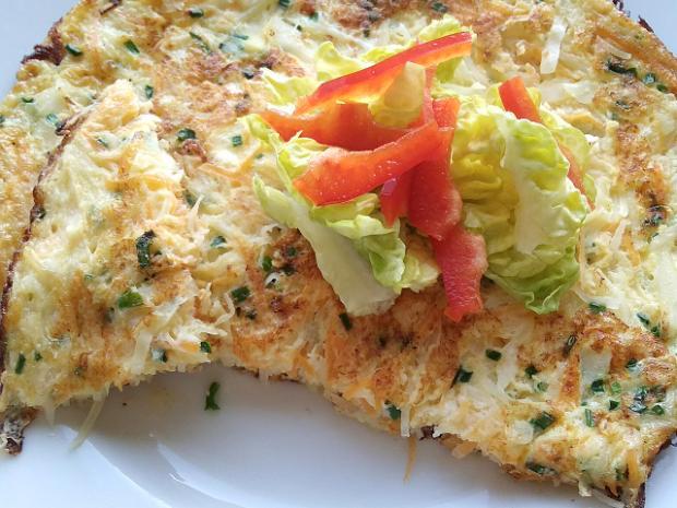 Omeleta s tvarohom a zeleninou - recept