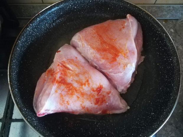 Pečené morčacie prsia s medom, cesnakom a horčicou - recept postup 1